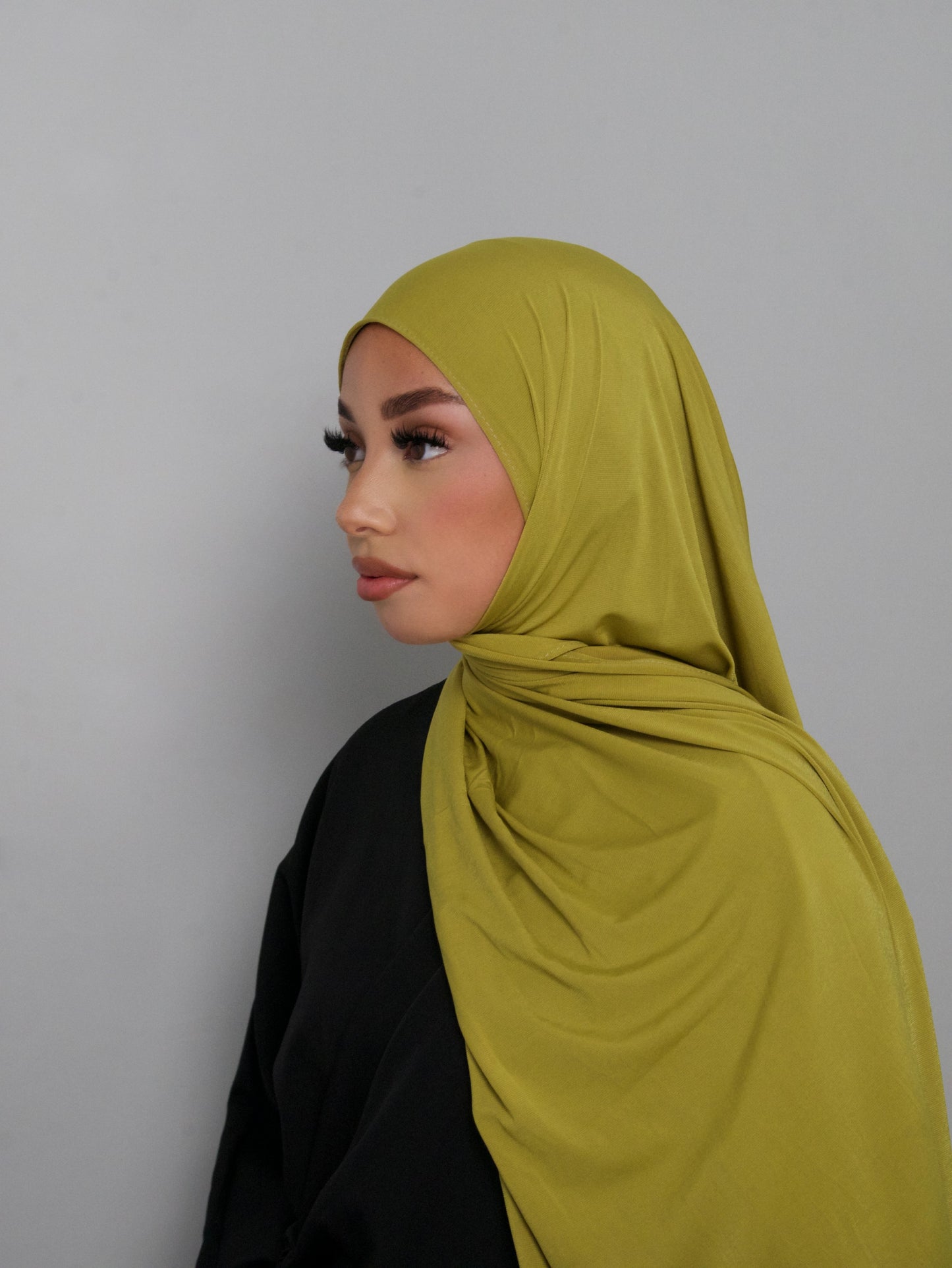 OLIVE GREEN JERSEY PREMIUM HIJAB