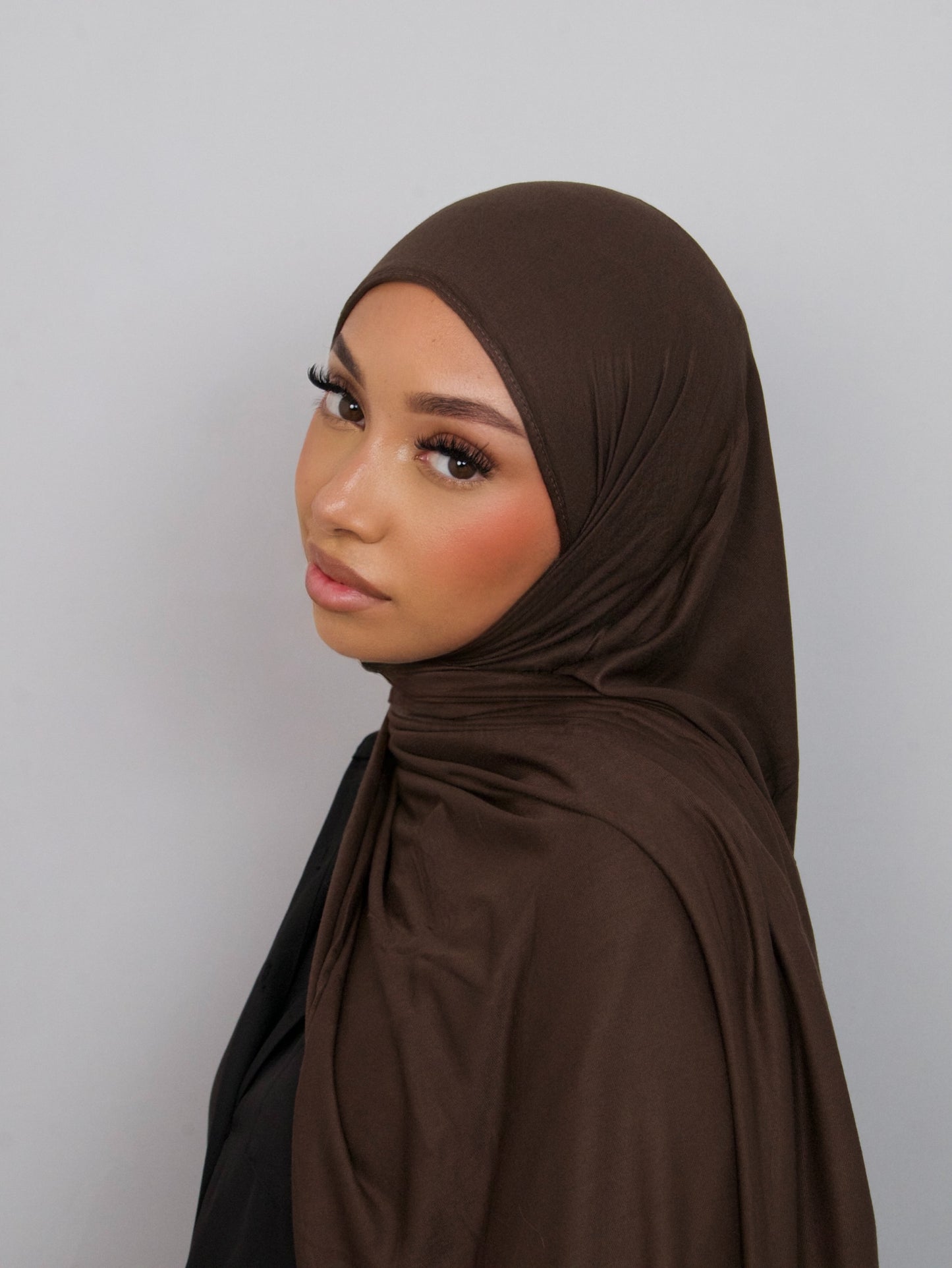 CHOCOLATE JERSEY BAMBOO HIJAB
