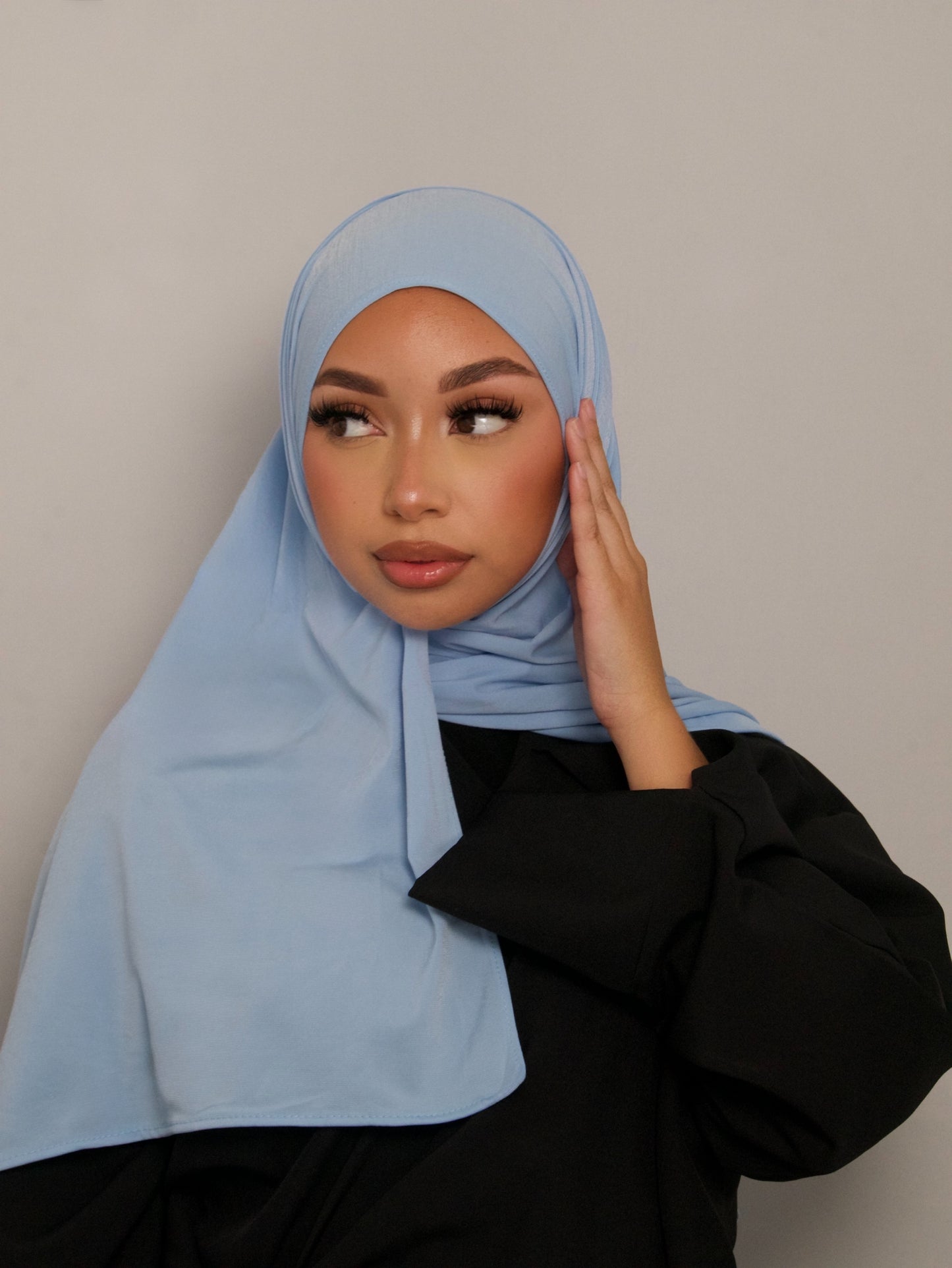 SKY BLUE PREMIUM JERSEY HIJAB