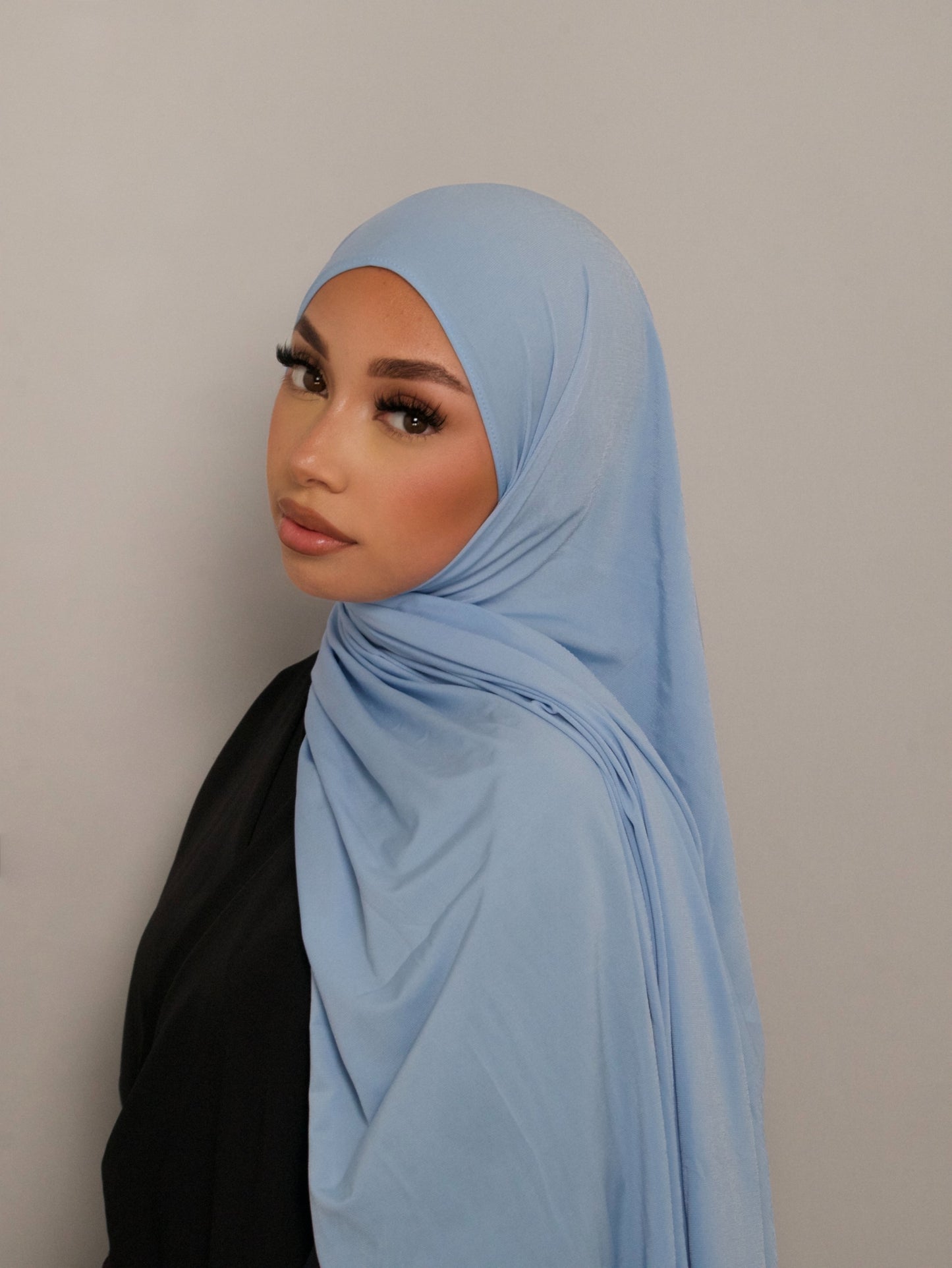 SKY BLUE PREMIUM JERSEY HIJAB
