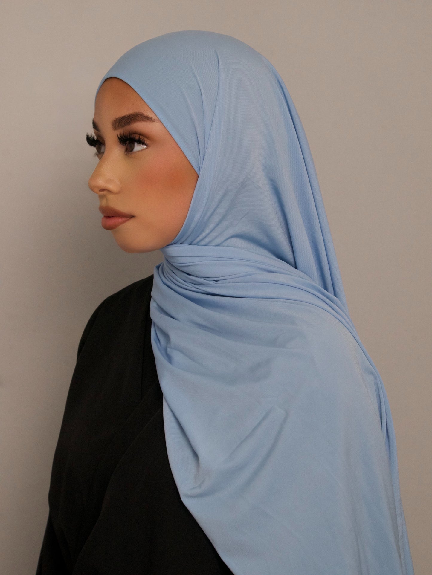 SKY BLUE PREMIUM JERSEY HIJAB