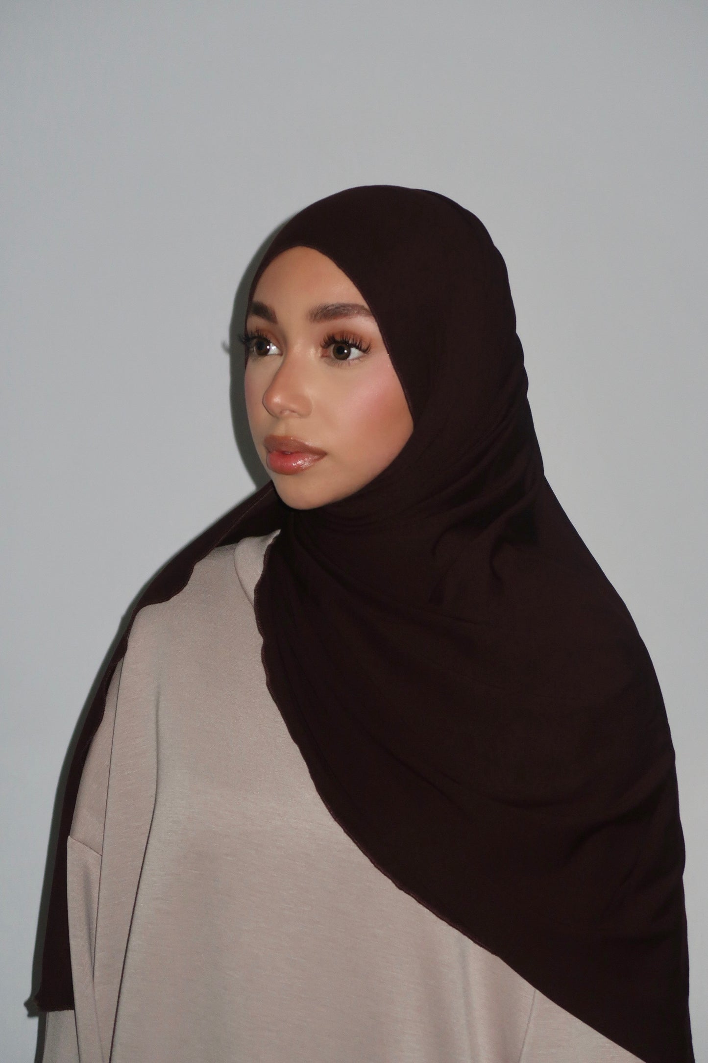 BROWN BAMBOO JERSEY HIJAB