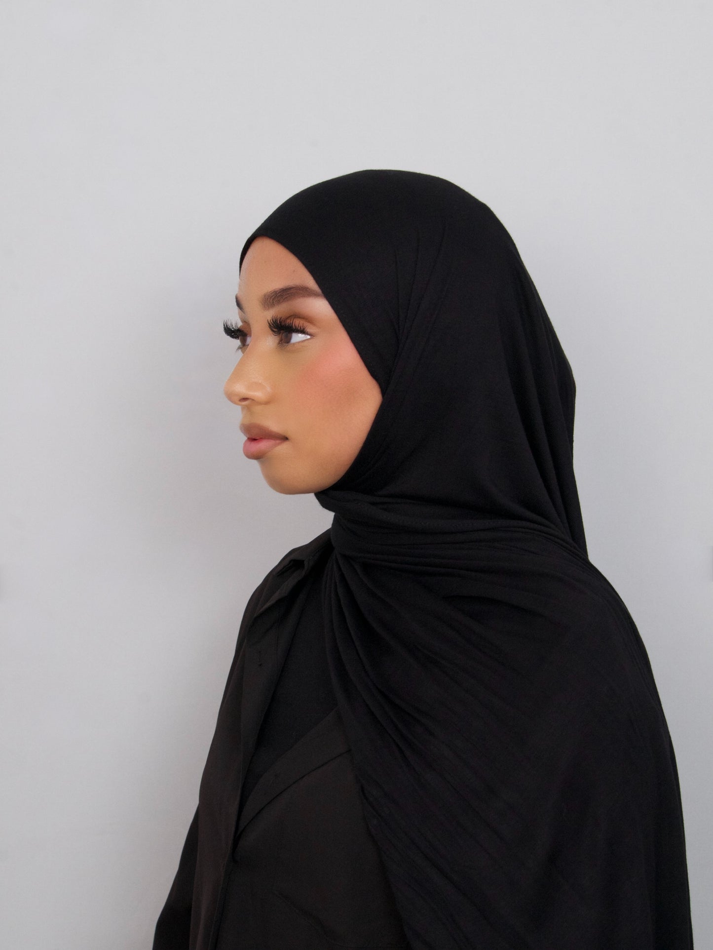 BLACK BAMBOO JERSEY HIJAB