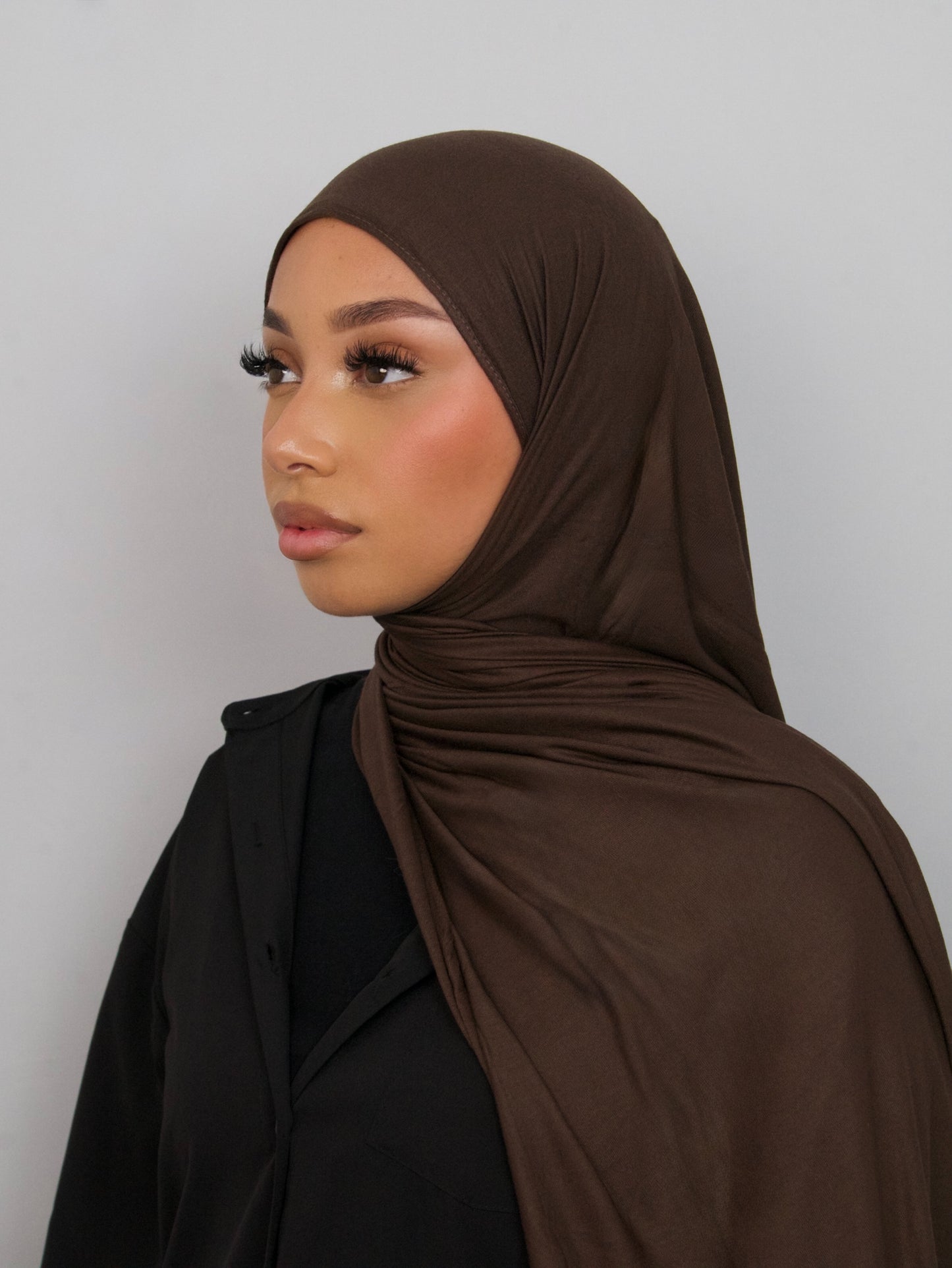 CHOCOLATE JERSEY BAMBOO HIJAB