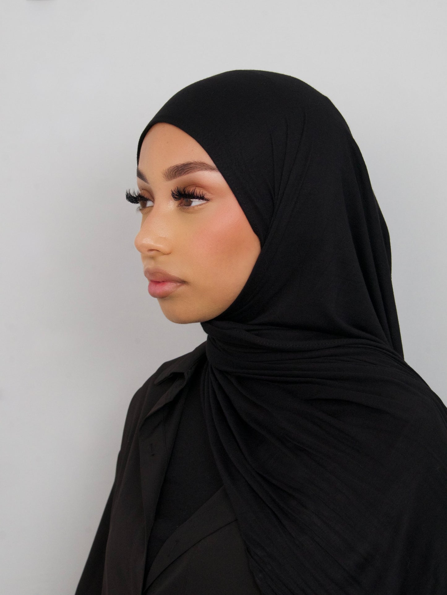 BLACK BAMBOO JERSEY HIJAB