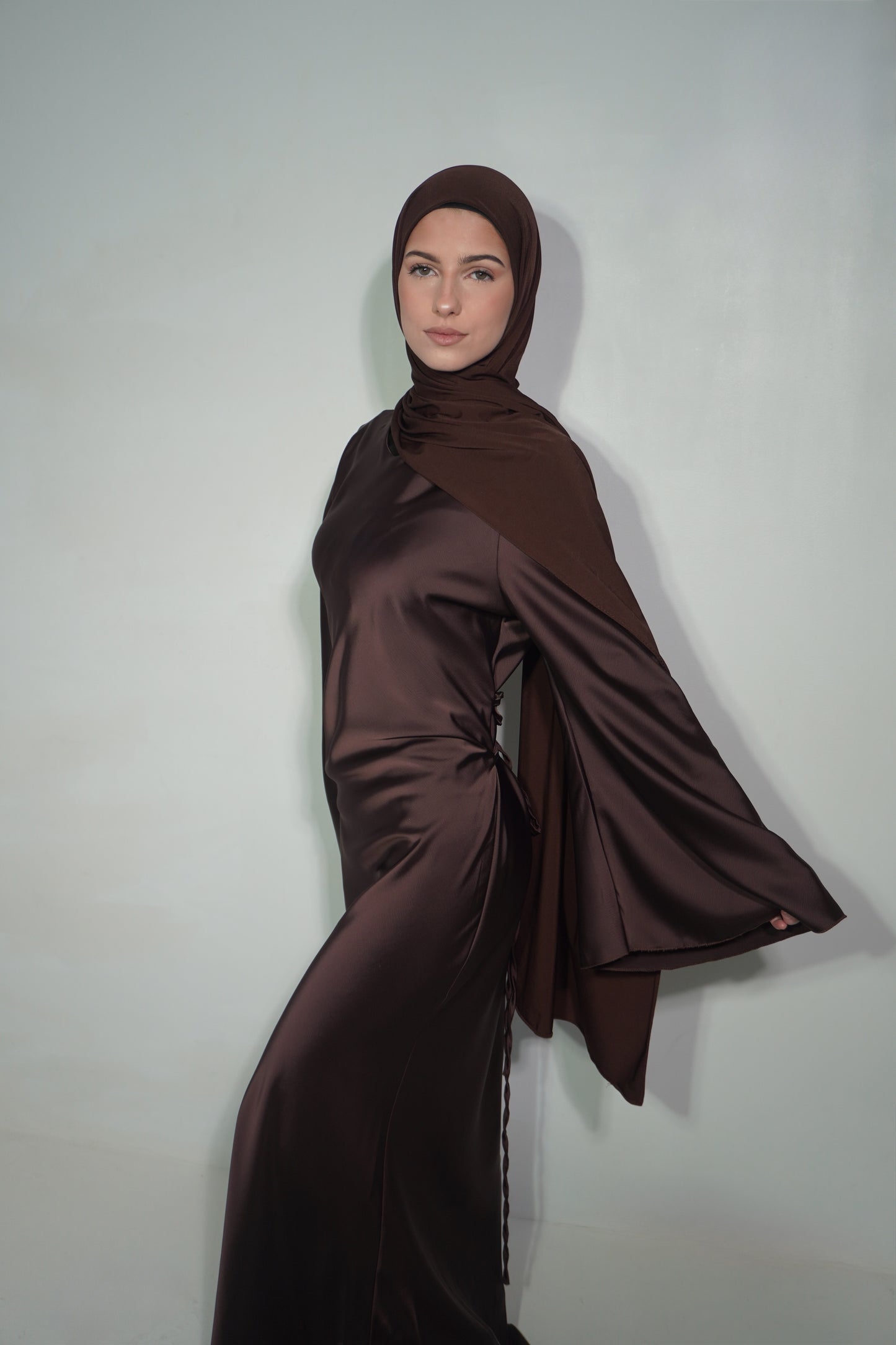 THE NOOR SATIN DRESS