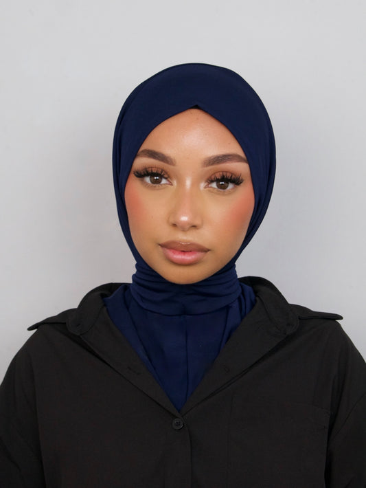 NAVY INSTANT HIJAB