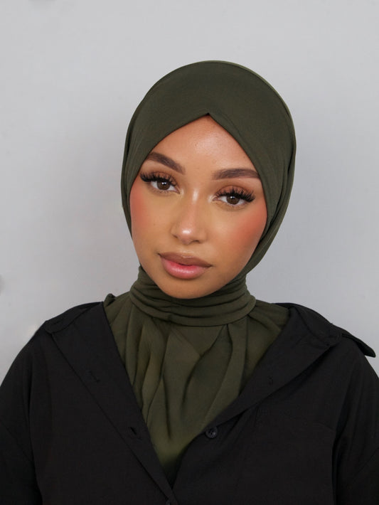 KHAKI INSTANT HIJAB