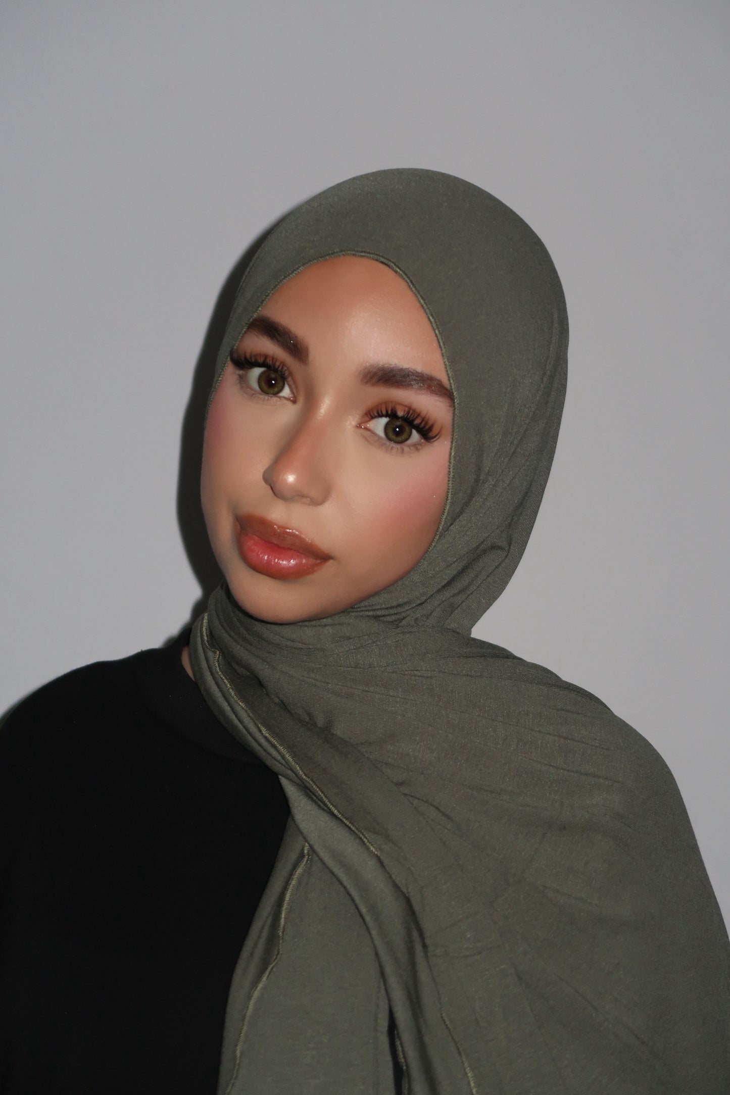 KHAKI BAMBOO JERSEY HIJAB