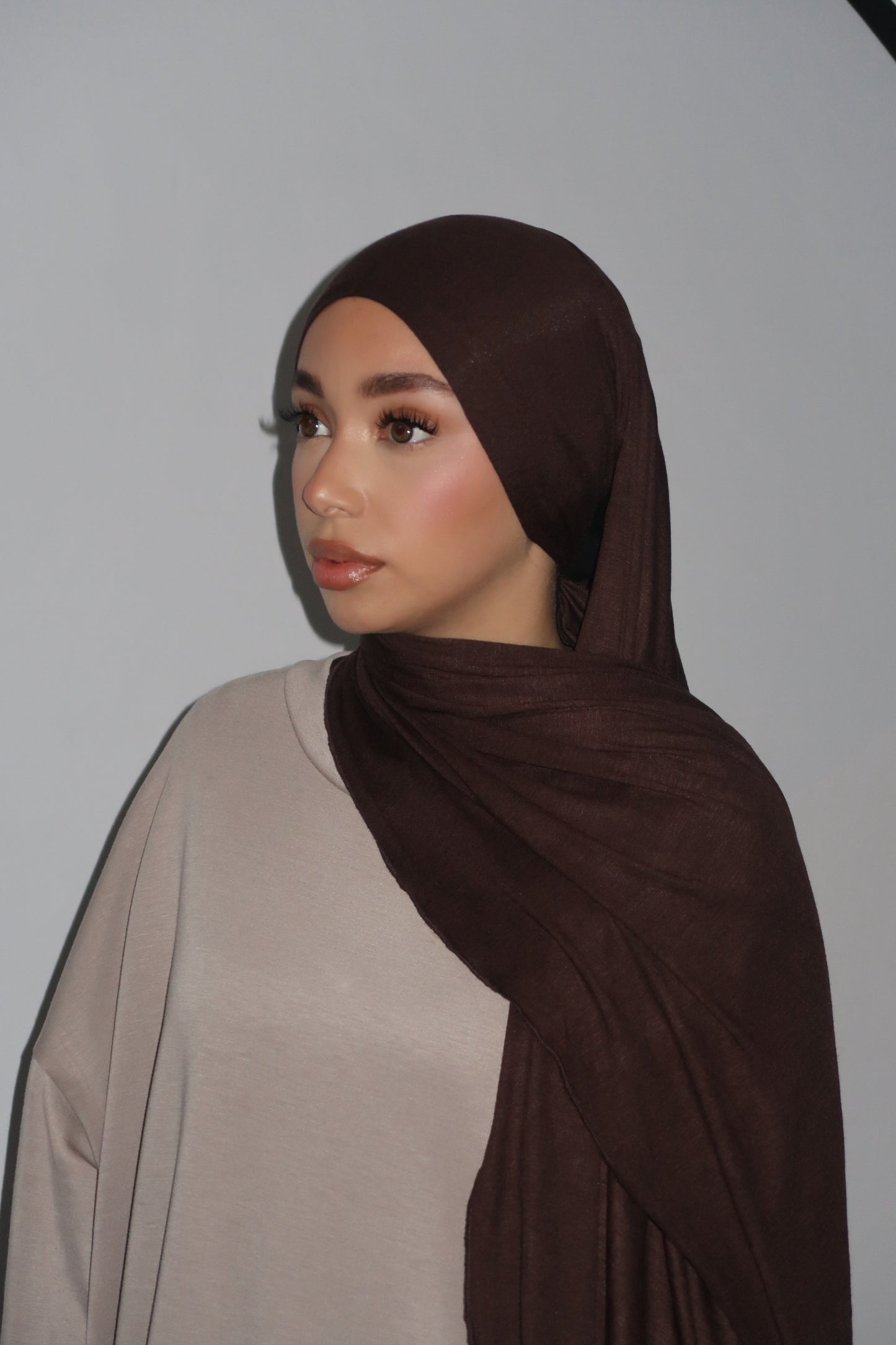 BLACK INTEGRATED UNDERSCARF JERSEY HIJAB