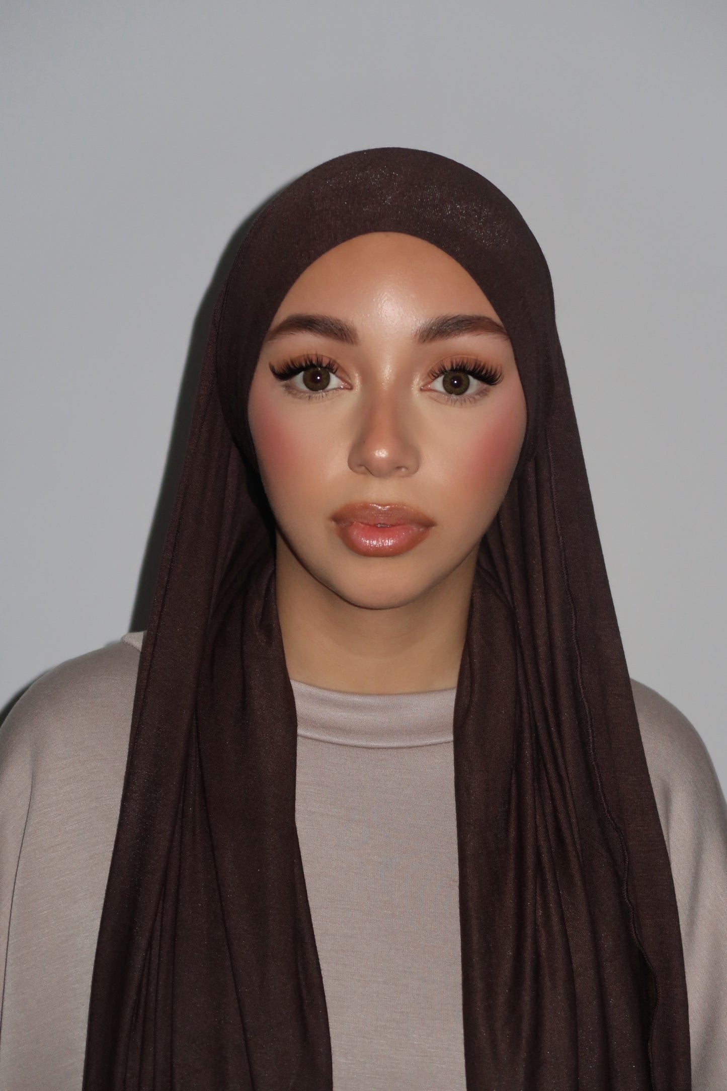 BLACK INTEGRATED UNDERSCARF JERSEY HIJAB