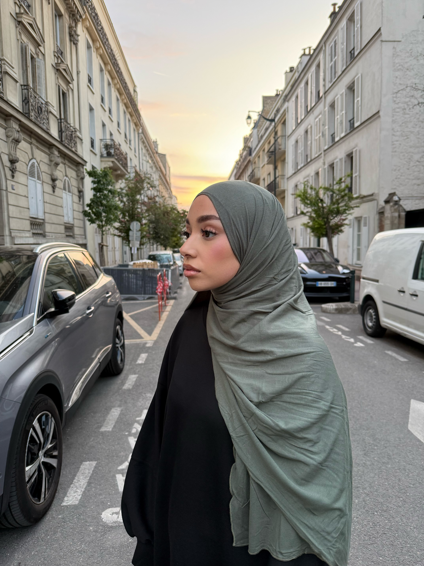KHAKI BAMBOO JERSEY HIJAB