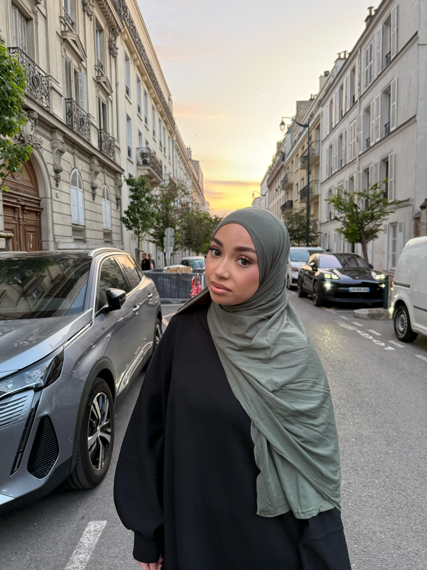 KHAKI BAMBOO JERSEY HIJAB