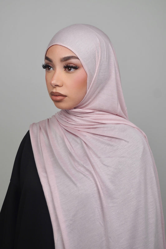 LIGHT PINK BAMBOO MODAL HIJAB