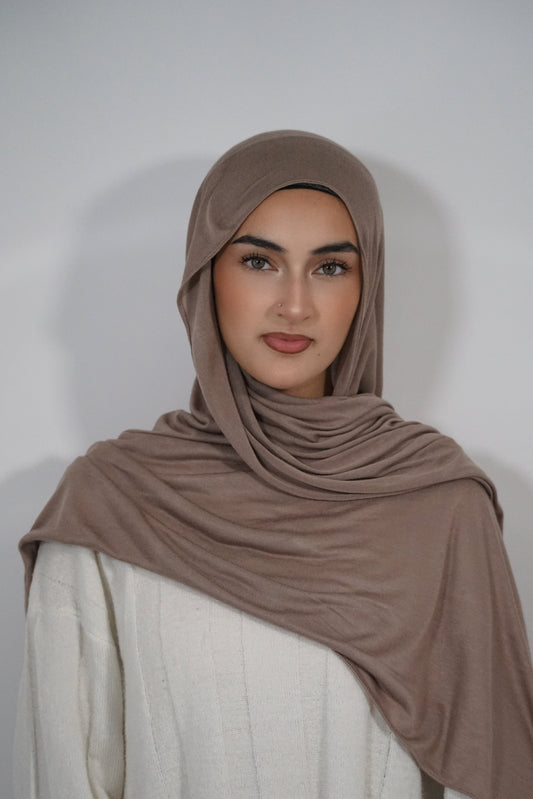 COFFEE JERSEY BAMBOO MODAL HIJAB