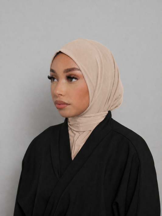 BEIGE INSTANT HIJAB