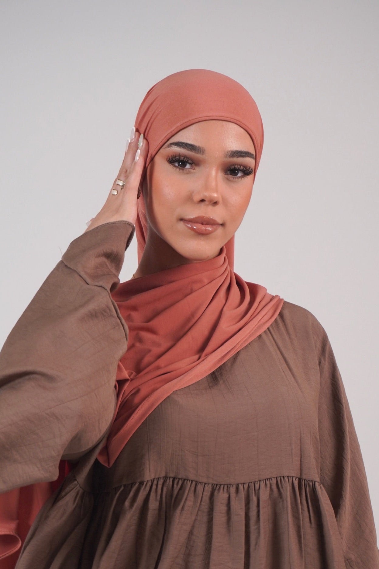 APRICOT LUXE PREMIUM JERSEY HIJAB