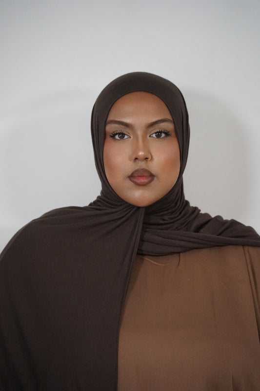 CHOCOLATE JERSEY BAMBOO MODAL HIJAB
