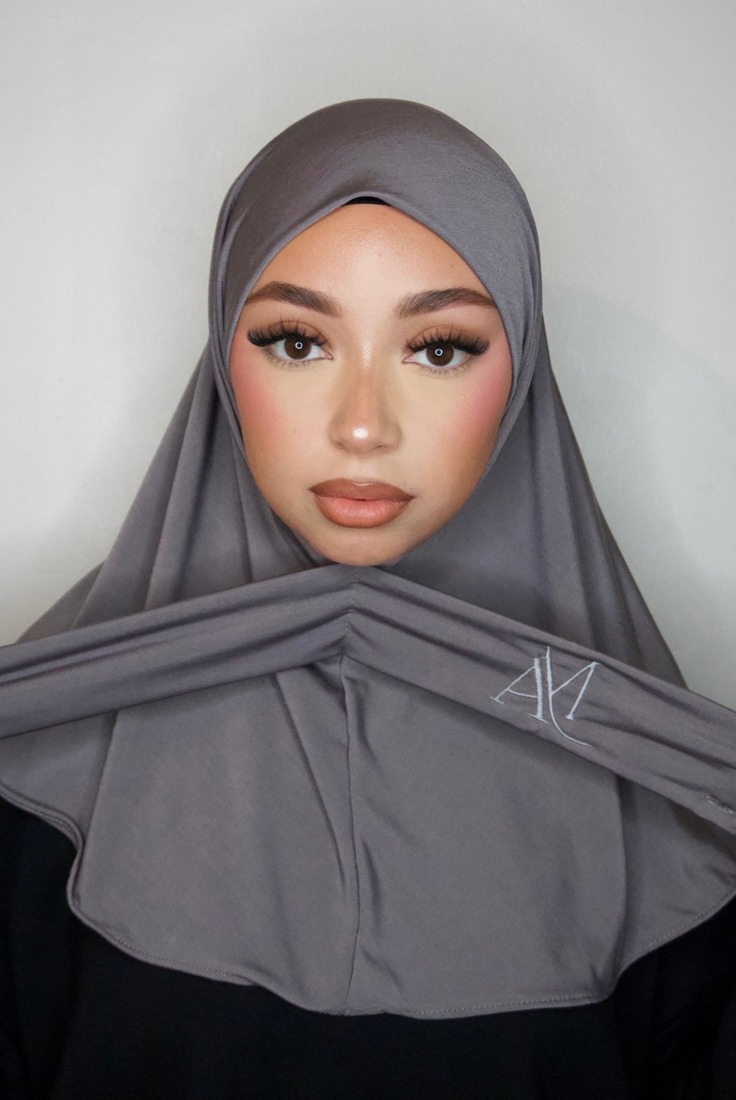 TAUPE GREY INSTANT HIJAB