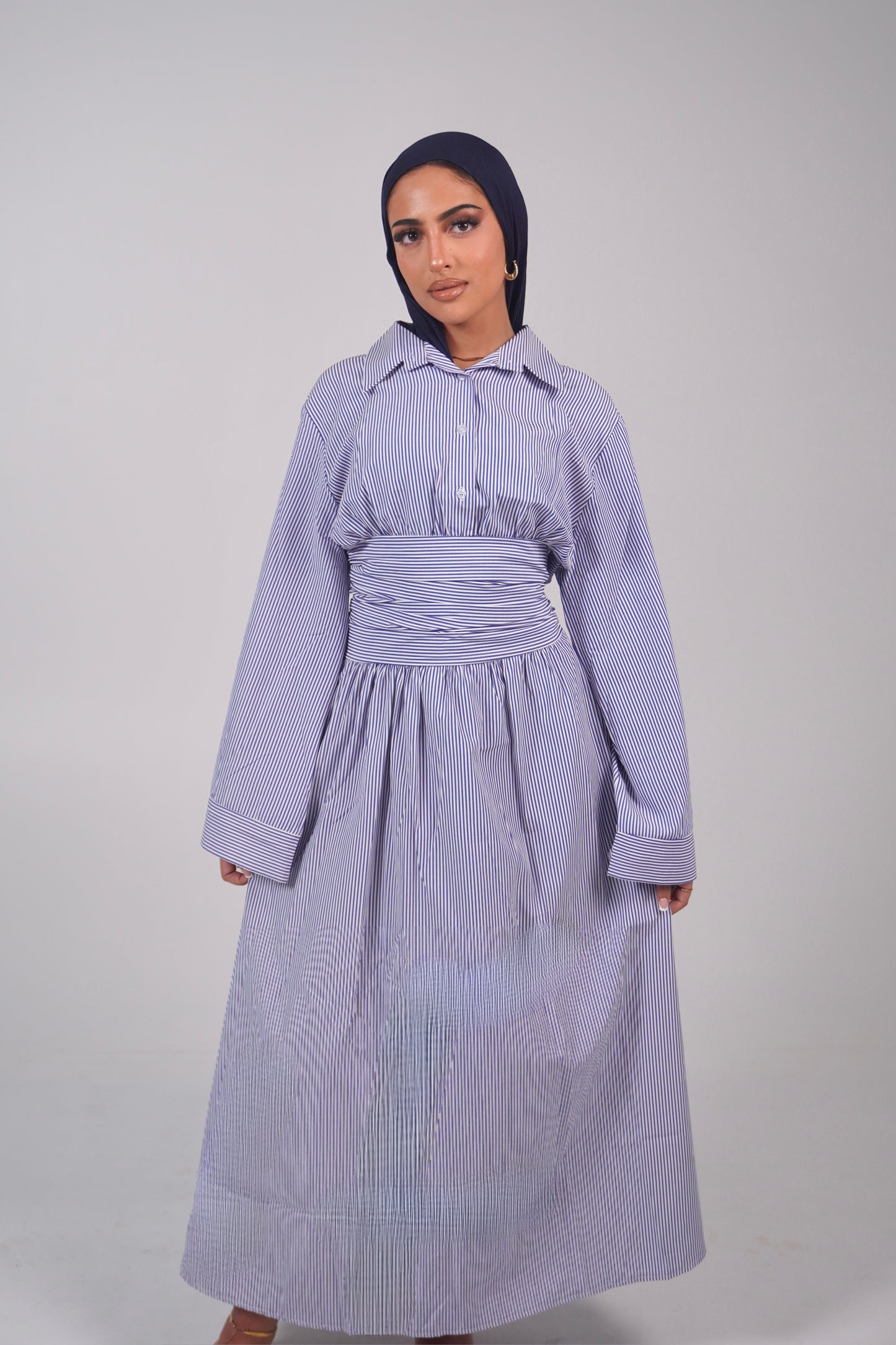 SYRINE STRIPED DRESS
