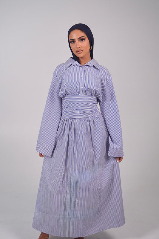 SYRINE STRIPED DRESS