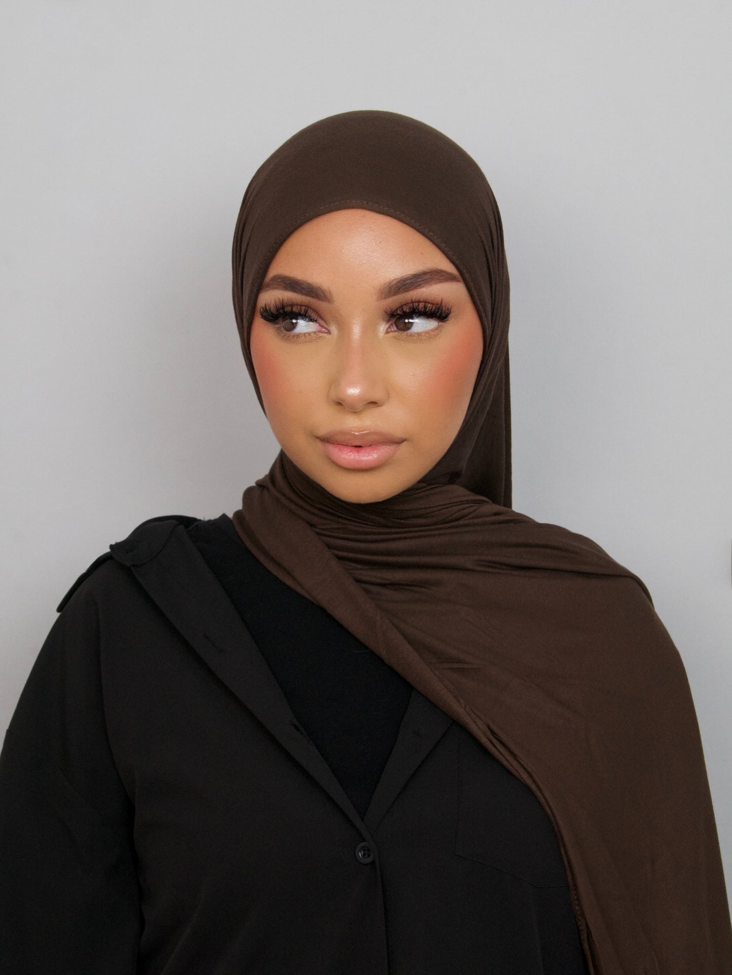 CHOCOLATE JERSEY BAMBOO HIJAB