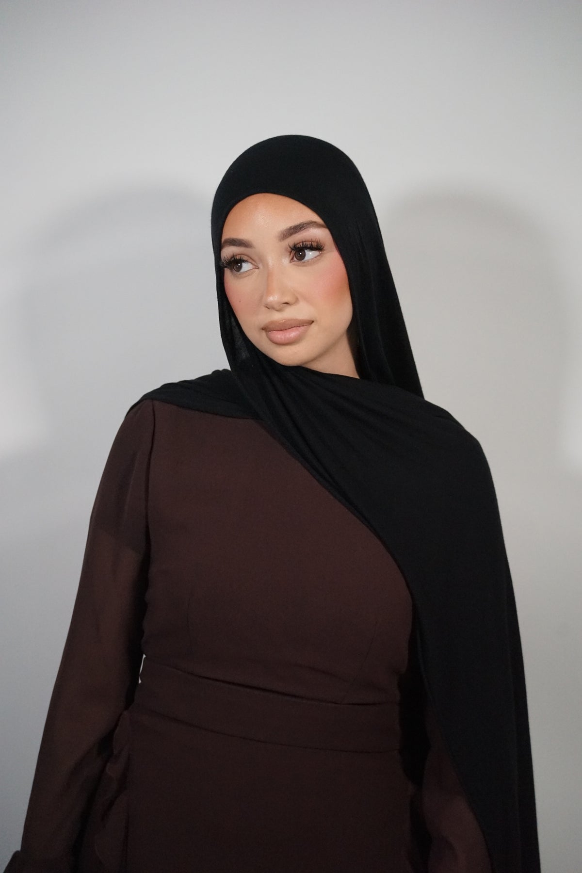 BLACK JERSEY BAMBOO MODAL HIJAB