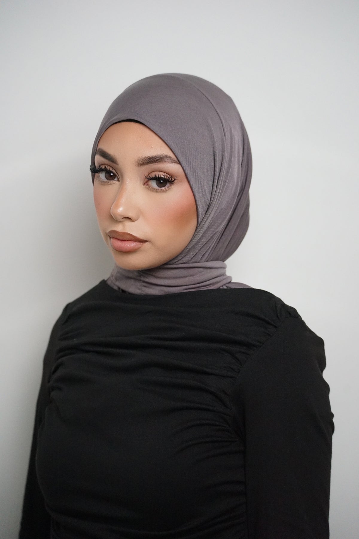 TAUPE GREY INSTANT HIJAB