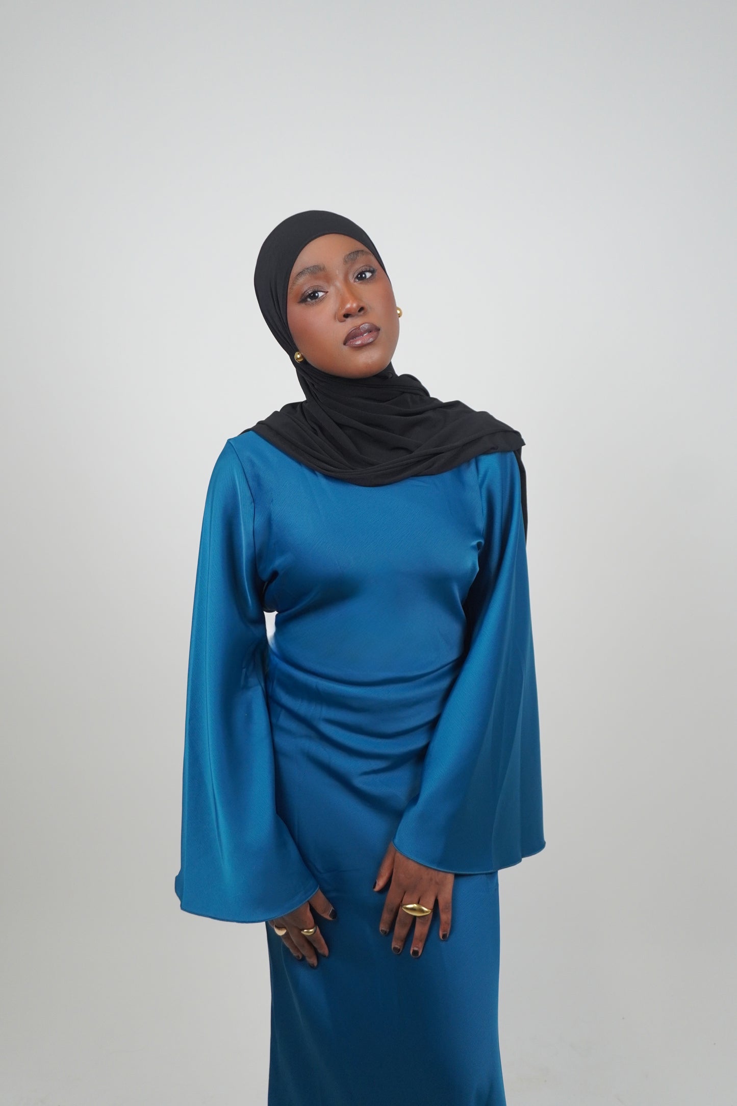 THE NOOR SATIN DRESS