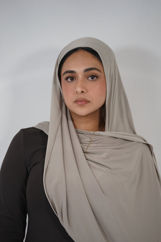 CHAMPAGNE LIQUID JERSEY HIJAB