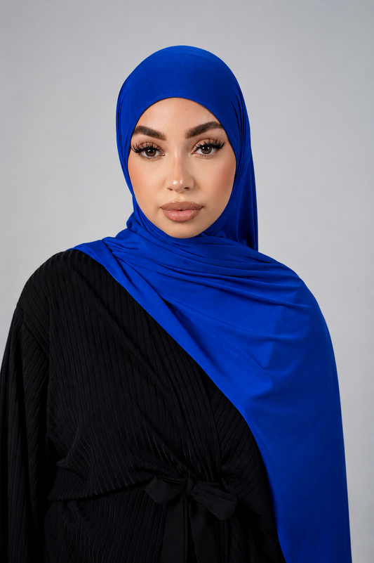 ROYAL BLUE LIQUID JERSEY HIJAB
