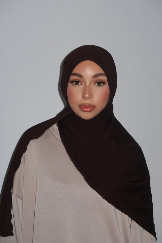BROWN BAMBOO JERSEY HIJAB